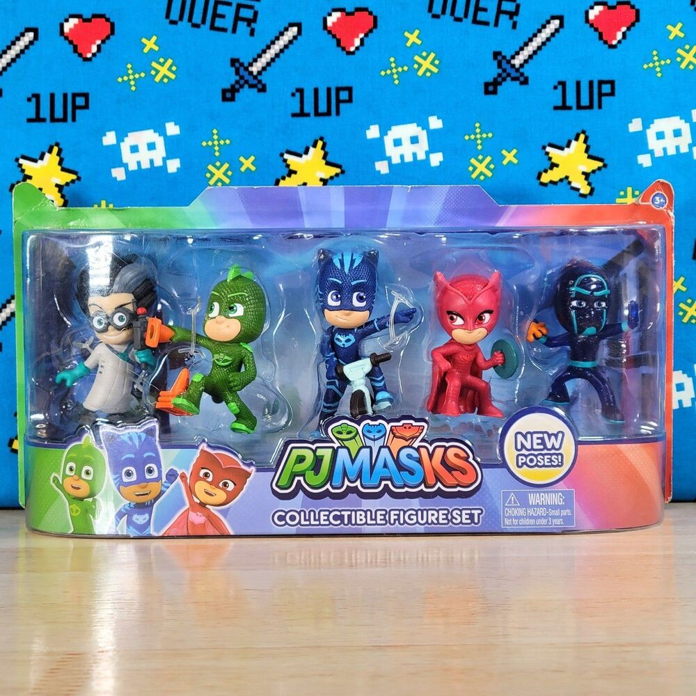 PJ Masks Collectible Figure 5-piece Set 3" HTF Limited Edition Version 2014 New
